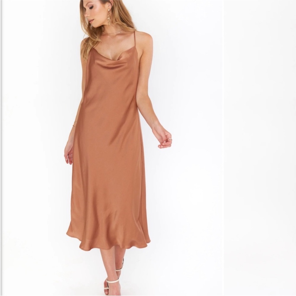 Show Me Your MuMu Satin Garment in Brown